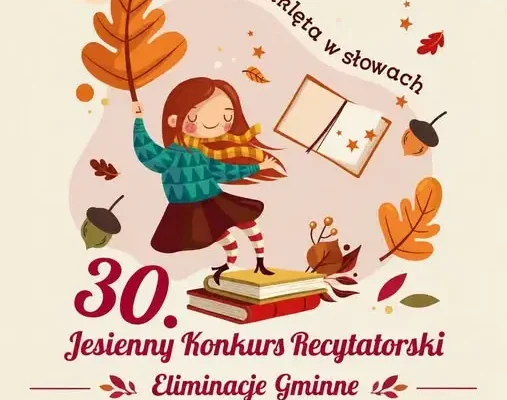Jesienny Konkurs Recytatorski w Jabłoniu – zgłoszenia do 12 października