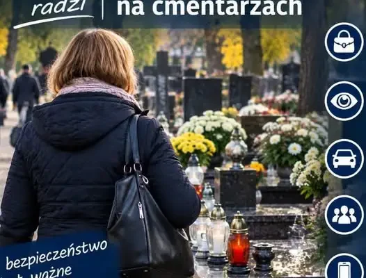 Wszystkich Świętych: policja apeluje o czujność na cmentarzach i na drogach