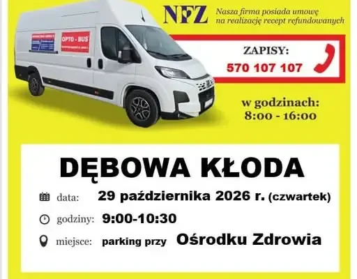 Bezpłatne badanie wzroku w Dębowej Kłodzie – 29 października 2026