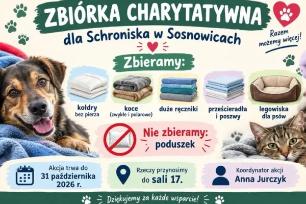 Sosnowice: zbiórka charytatywna dla bezdomnych zwierząt trwa do 31 października