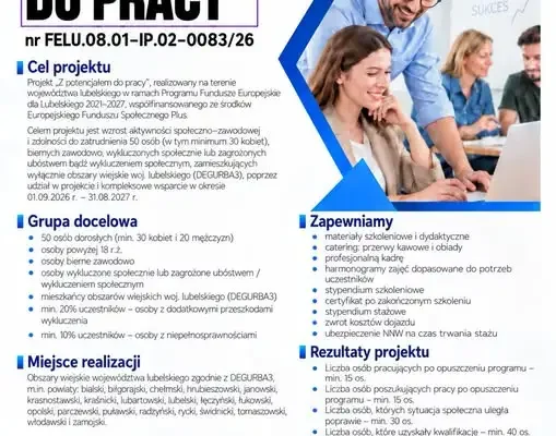Nowy projekt aktywizacyjny dla mieszkańców województwa lubelskiego