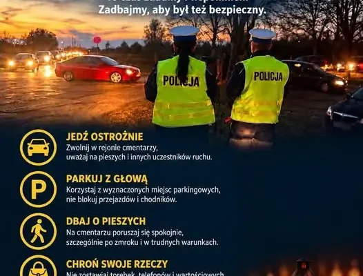 Bezpiecznie na Wszystkich Świętych – apel policji z Białej Podlaskiej