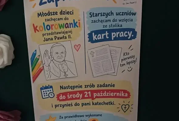 Tydzień Papieski w szkole w Dębowej – uczniowie poznawali nauczanie Jana Pawła II