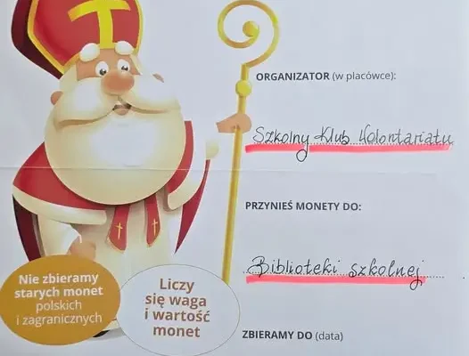 „Ile waży św. Mikołaj?” – szkolna zbiórka monet wspiera Fundację Szczęśliwe Dzieciństwo