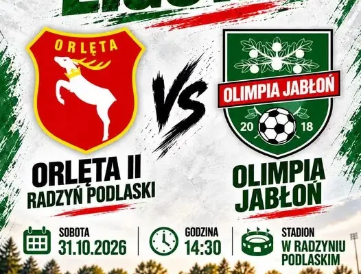 Orlęta II Radzyń Podlaski – Olimpia Jabłoń: zapowiedź meczu 12. kolejki