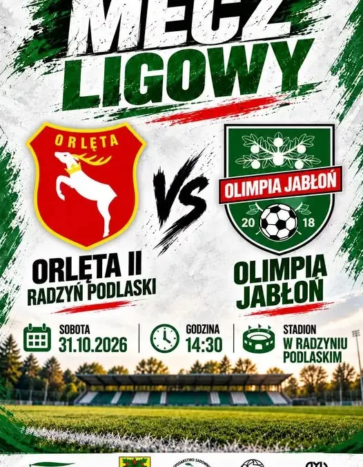 Orlęta II Radzyń Podlaski – Olimpia Jabłoń: zapowiedź meczu 12. kolejki