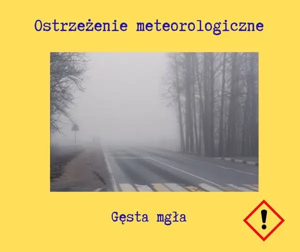 Gęsta mgła nad powiatem parczewskim – ostrzeżenie IMGW do środy rano